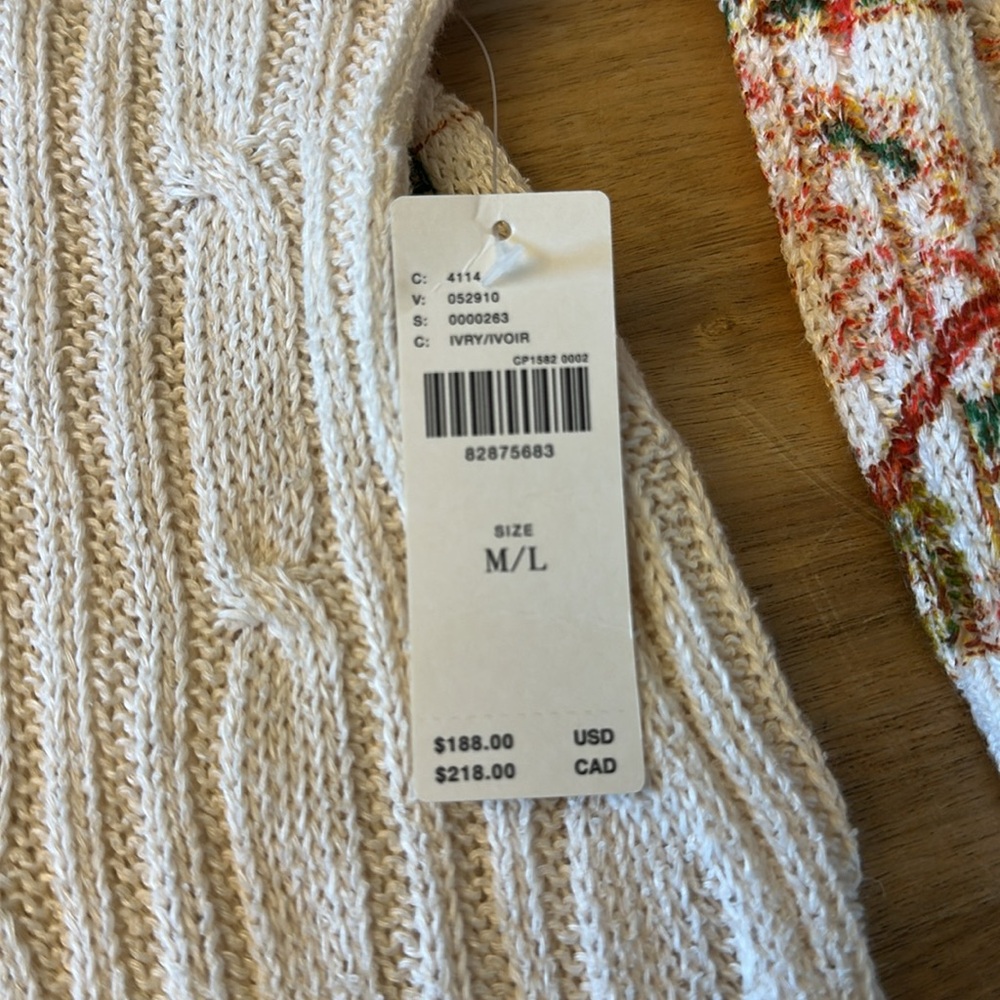 ANTHROPOLOGIE PILCRO cableknit cocoon cardigan - Picture 8 of 10